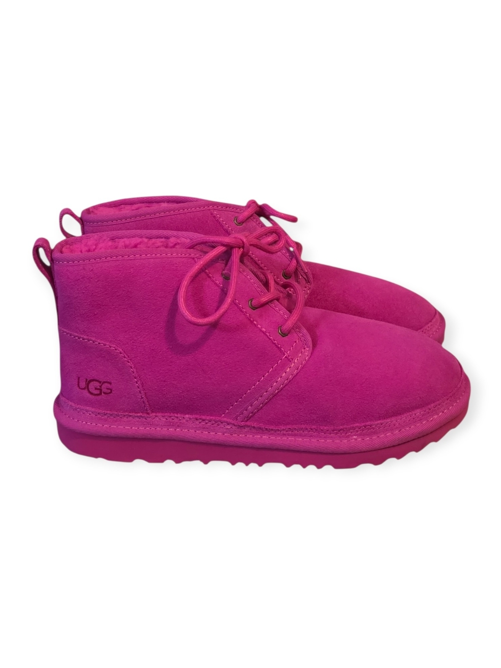 Women's NWOT or box UGG Neumel Suede Chukka boots in pink, size 6